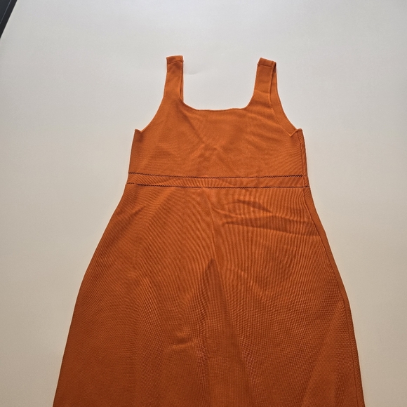 SIMKHAI Louella Midi Casual Dress Square Neck Sleeveless Pull-on Size XL - Picture 10 of 12